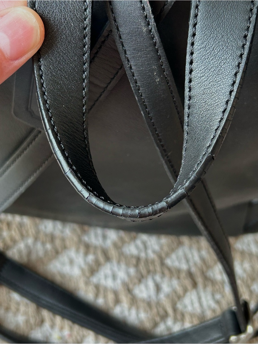 Vintage Coach Backpack Black Leather
 Y2K 9827 Hampton Legacy Excellent - Picture 6 of 12